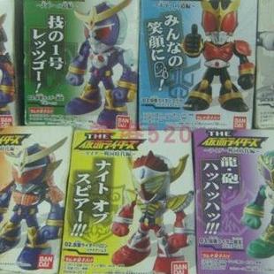 THE假面骑士 甲斗 铠武 Q版 万代 人偶 手办 盒蛋 可动 正版 电王