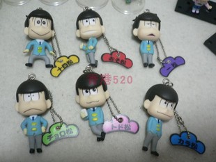 动漫周边 阿松 小松先生 松野空松 手办 挂件 吊饰 钥匙扣一套6款