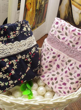 爱莎33540中高腰再生竹纤维碎花高弹力性感女士盒装女内裤平角裤