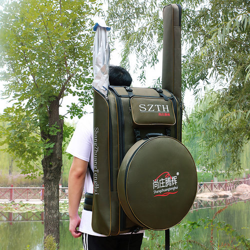 包邮加宽渔具包双肩包