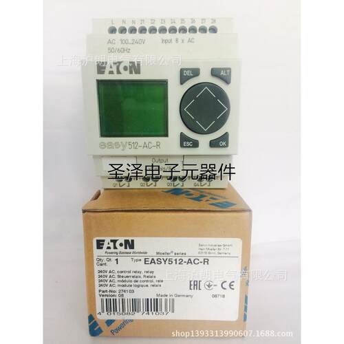 EATON/EASY820-DC-RC/12DI(4AI)8DOR1AO 显键时扩 EN24DC议价