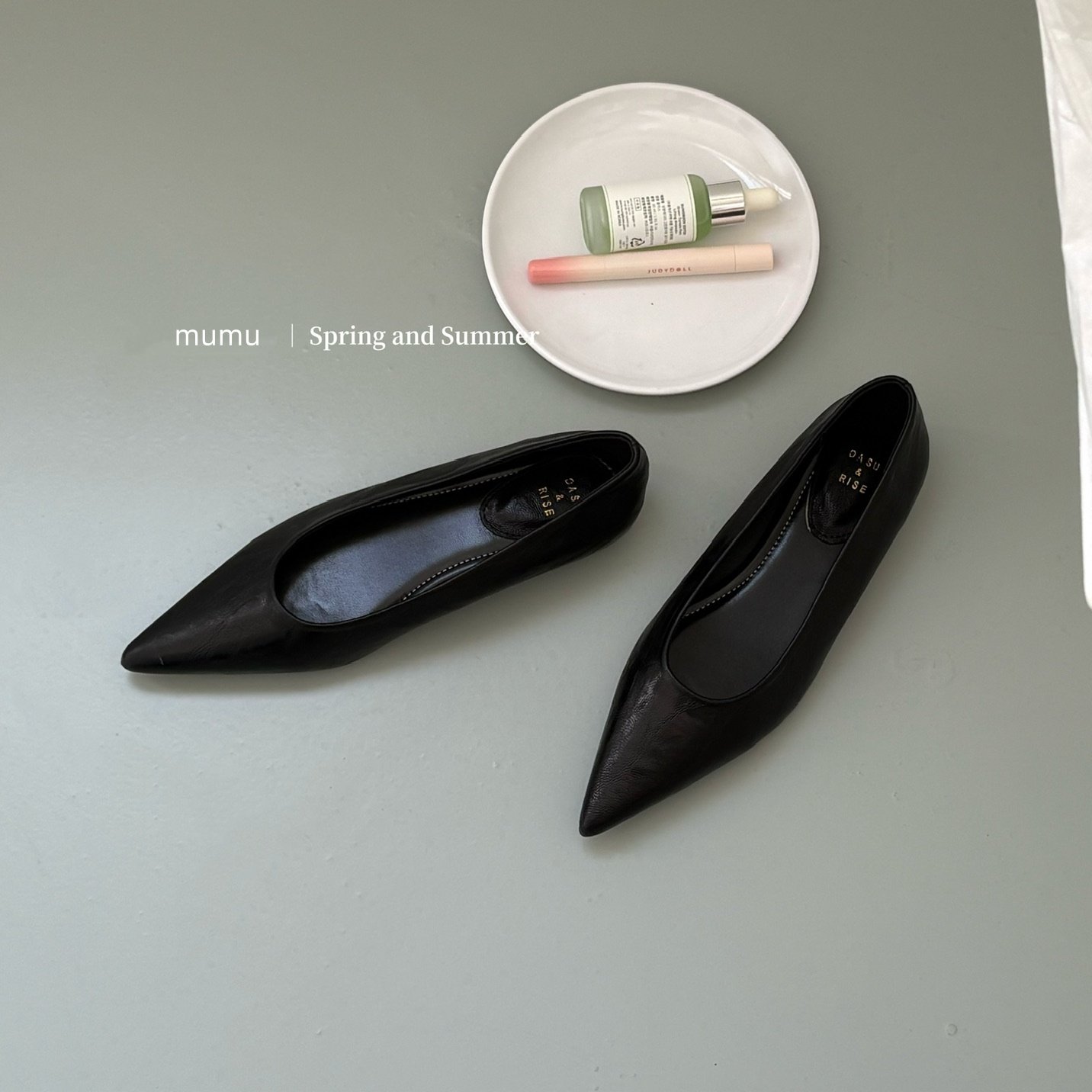 MUMU简约风尖头平底单鞋女2026春新款百搭浅口一脚蹬软底奶奶鞋,女鞋,浅口单鞋,淘宝优惠券,粉丝福利购,淘宝优惠卷