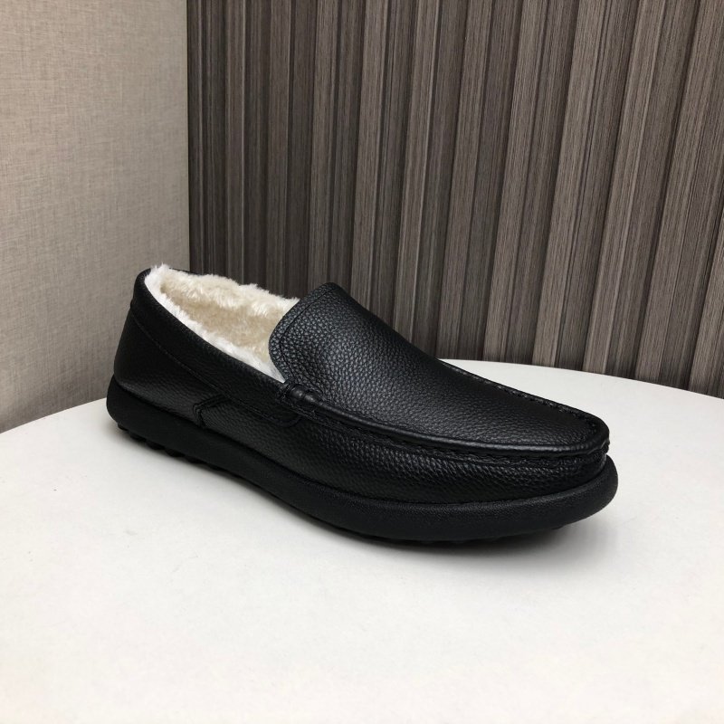 2025新款真皮男鞋冬季加绒保暖豆豆鞋休闲套脚一脚蹬乐福鞋黑色,流行男鞋,乐福鞋（豆豆鞋）,淘宝优惠券,粉丝福利购,淘宝优惠卷
