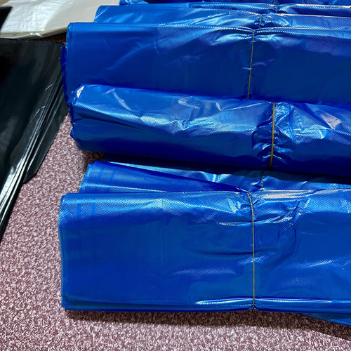 蓝色袋子手提塑料批发购物居家打包大小加厚果蔬垃圾袋背心式超适