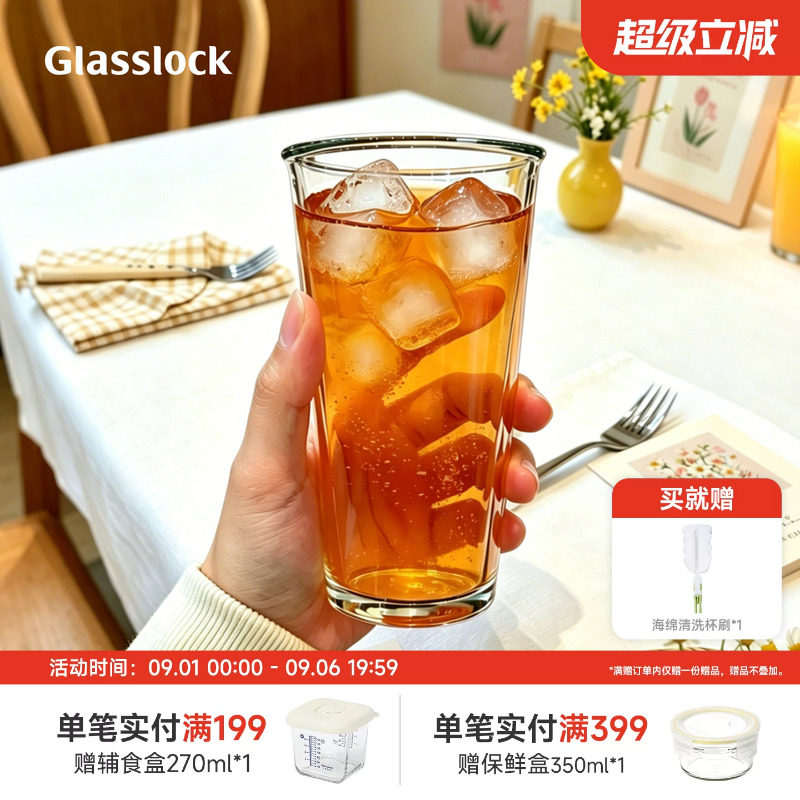 Glasslock钢化玻璃水杯图片