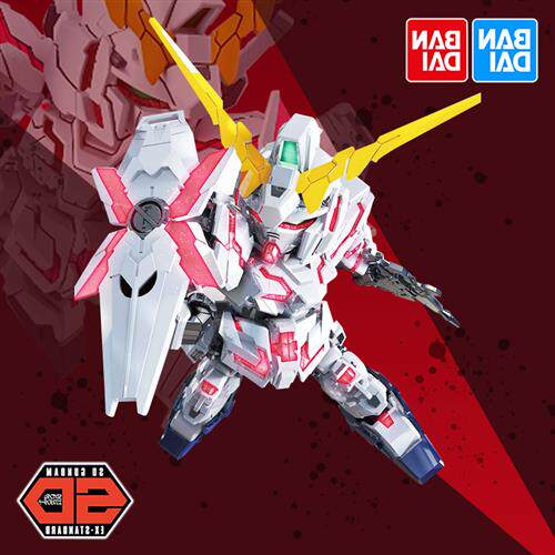 万代q版sdex sd ex高达手办bb战士005 独角兽 毁灭形态敢达模型