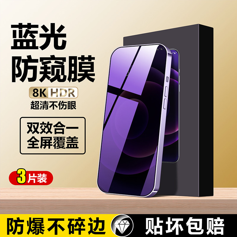 护眼三星防紫外线蓝光防窥膜防爆