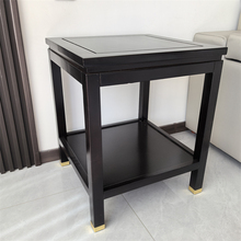 素面新中式实木边几角几小茶几客厅沙发正方形简约储物柜电话桌