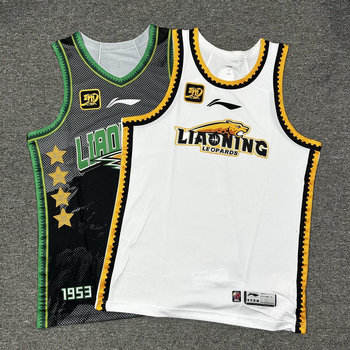 李宁赞助CBA30周年24-25赛季辽宁经典联盟款球衣速干比赛篮球服