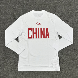 卫衣AHSJ833 T恤薄款 李宁赞助CBA中国男篮国家队大码 圆领透气长袖