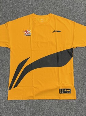 李宁2017-2018WCBA全明星比赛大码圆领文化衫短袖T恤