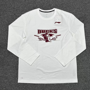 李宁赞助CBA篮球广东辽宁首钢球迷篮球文化衫 T恤 圆领套头卫衣长袖