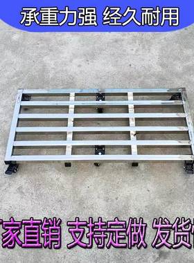 不锈钢储物底架长方形花盆底座带万向轮托底增高架子移动鱼缸底盘