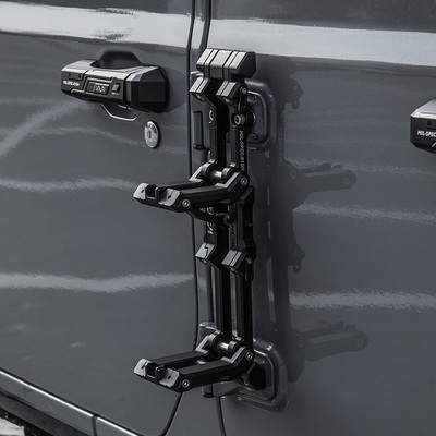 牧马人IRURI改装件侧边梯侧爬梯车门辅助折叠加厚脚蹬侧踏改装