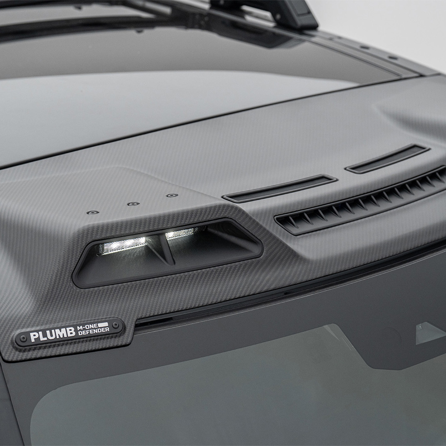 PLUMB车顶灯套件适用路虎卫士干碳纤维长条灯支架照明射灯改装