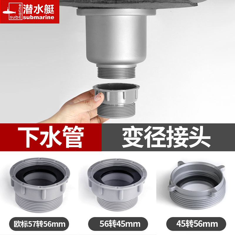 厨房水槽下水管转接头