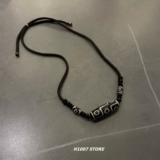 Этническое агатовое плетеное ожерелье, небольшой дизайнерский браслет, свитер в стиле хип-хоп, этнический стиль