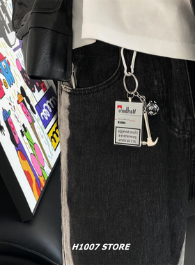万宝路烟灰盒marlboro男裤链女嘻哈风小众挂件牛仔工装裤挂链包挂