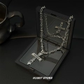 Cross Flower Large Cross Necklace