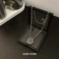 Round Cross Pendant Necklace