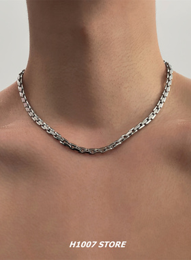 高级感不掉色嘻哈冷淡风钛钢项链男款颈链女生锁骨链街头百搭配饰