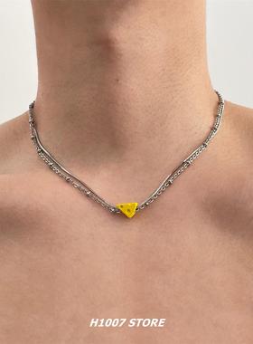 可爱芝士奶酪小众个性复古项链