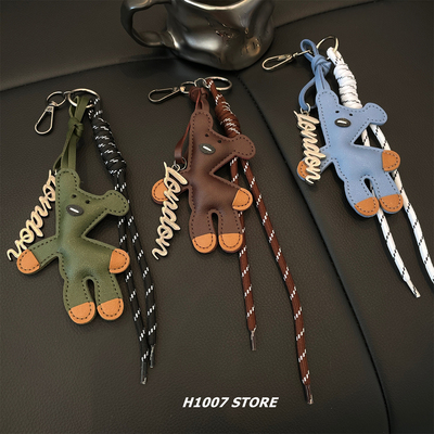 新款美式复古小狗男款裤链女小众设计感裤挂百搭休闲包挂加分配饰