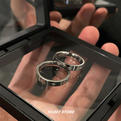 2025年新款 星芒钛钢男款 戒指女小众设计感指环食指戒轻奢情侣对戒