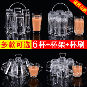无铅耐高温客厅喝水带把玻璃杯子