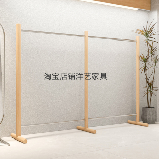 服装 买手店古风中岛挂衣架 店展示架不锈钢仿原木色落地陈列架女装