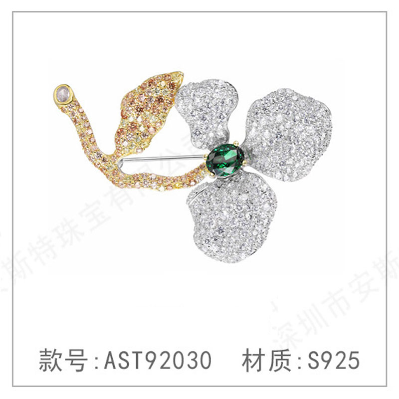 胸针戒指耳饰胸针女高级感设计精致胸花旗袍领针别针西装配饰
