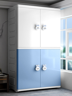 儿童收纳柜婴儿衣柜超大加宽加厚婴儿衣物收纳柜塑料家用简易衣柜