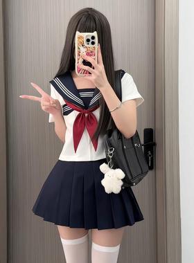 【川町香】日系正统水手服jk制服裙套装白二三本基础款关西襟全套