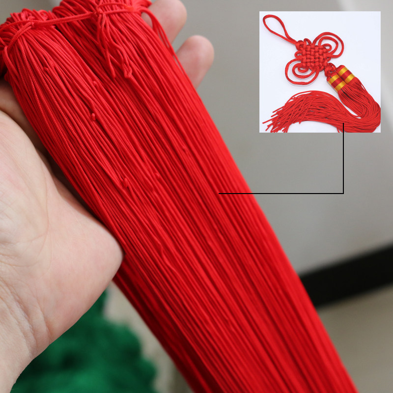 手工制作流苏穗子线材编织灯笼穗子线圆形四针空心绳寺庙挂件线穗