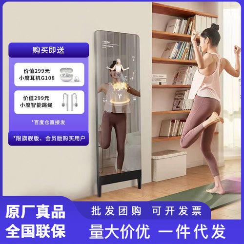 小度添添智能健身镜 M30健身魔镜家庭私教AI瑜伽舞蹈运动试衣镜子