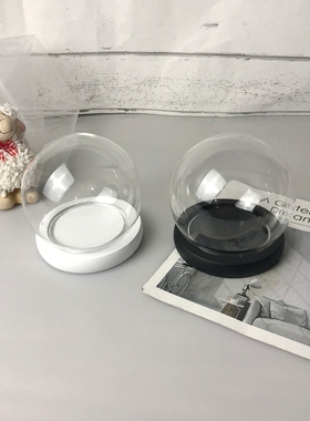球形玻璃罩diy容器10cm永生花