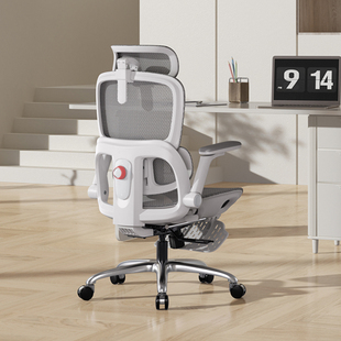 西昊B300灰色人体工学椅久坐电脑椅办公椅子电竞椅