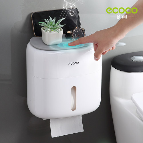 ecoco/意可可纸巾盒防水壁挂