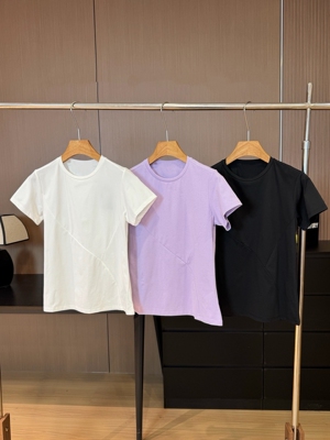 迪女士速干T恤短袖上衣夏季圆领透气舒适综训跑步运动羽毛球网球