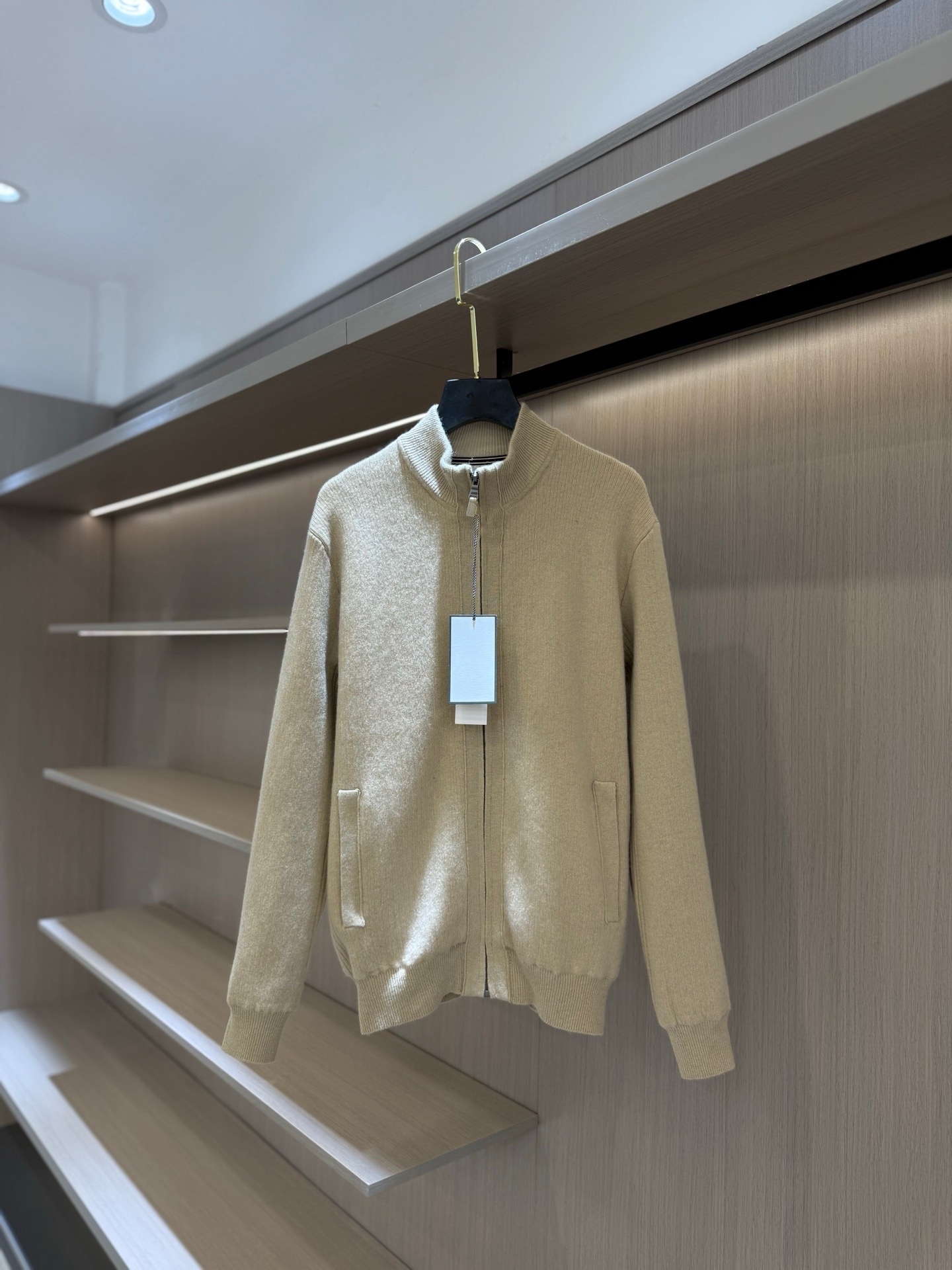 韩国哈家男羊毛混纺针织开衫外套上衣