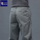 休闲裤 秋冬2025新款 中青年商务宽松直筒男式 啄木鸟纯棉男士 长裤 子