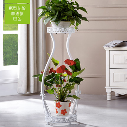 花架铁艺多层欧式绿萝花架子落地阳台客厅室内吊兰多肉花几花盆架