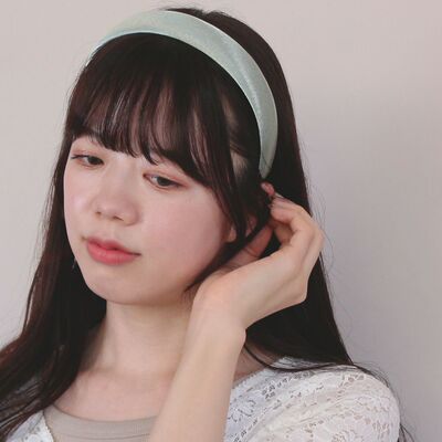 韩国制发箍日本OSEWAYA头箍手工珠光缎面ins立体宽边头饰不压迫头