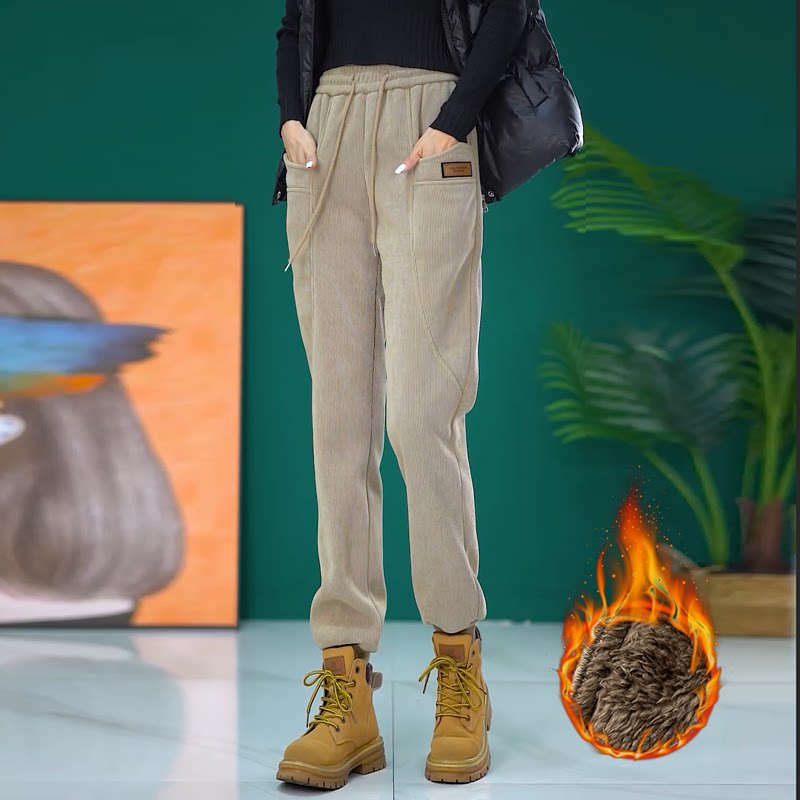 卫裤加绒女冬裤子女2025新款爆款