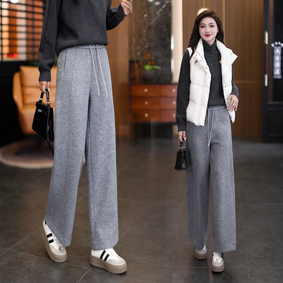 羊毛2025秋冬季新款宽松弯刀休闲