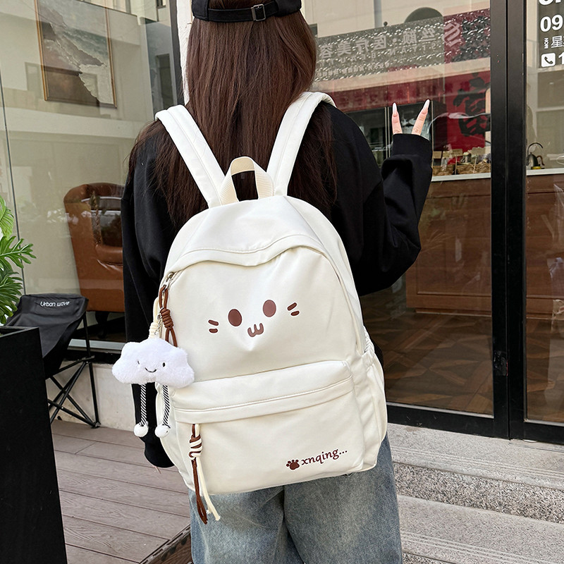 高颜值可爱卡通双肩包初中女孩高中学生书包萌休闲旅游轻便小背包