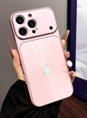纹秒变17炫彩CD适用苹果16ProMax手机壳iPhone15大视窗14/13防摔