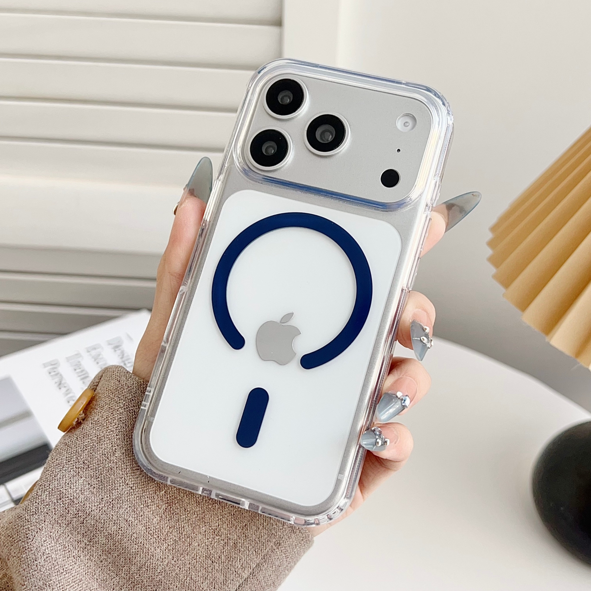 拜耳高透磁吸2.0iphone16promax高级透明肤感磁吸壳