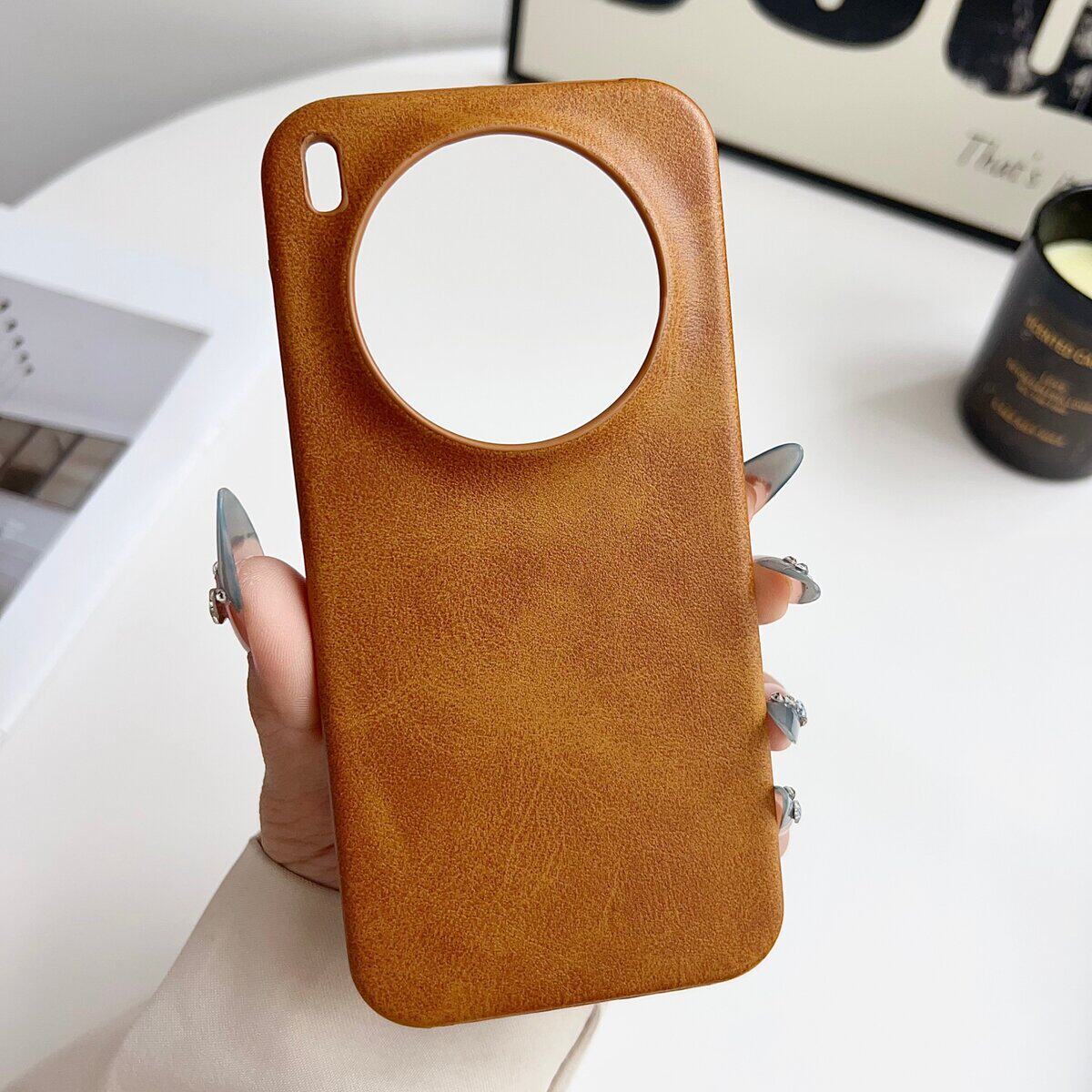 复古牛皮纹轻奢适用vivox300pro手机壳新款高级感商务耐脏