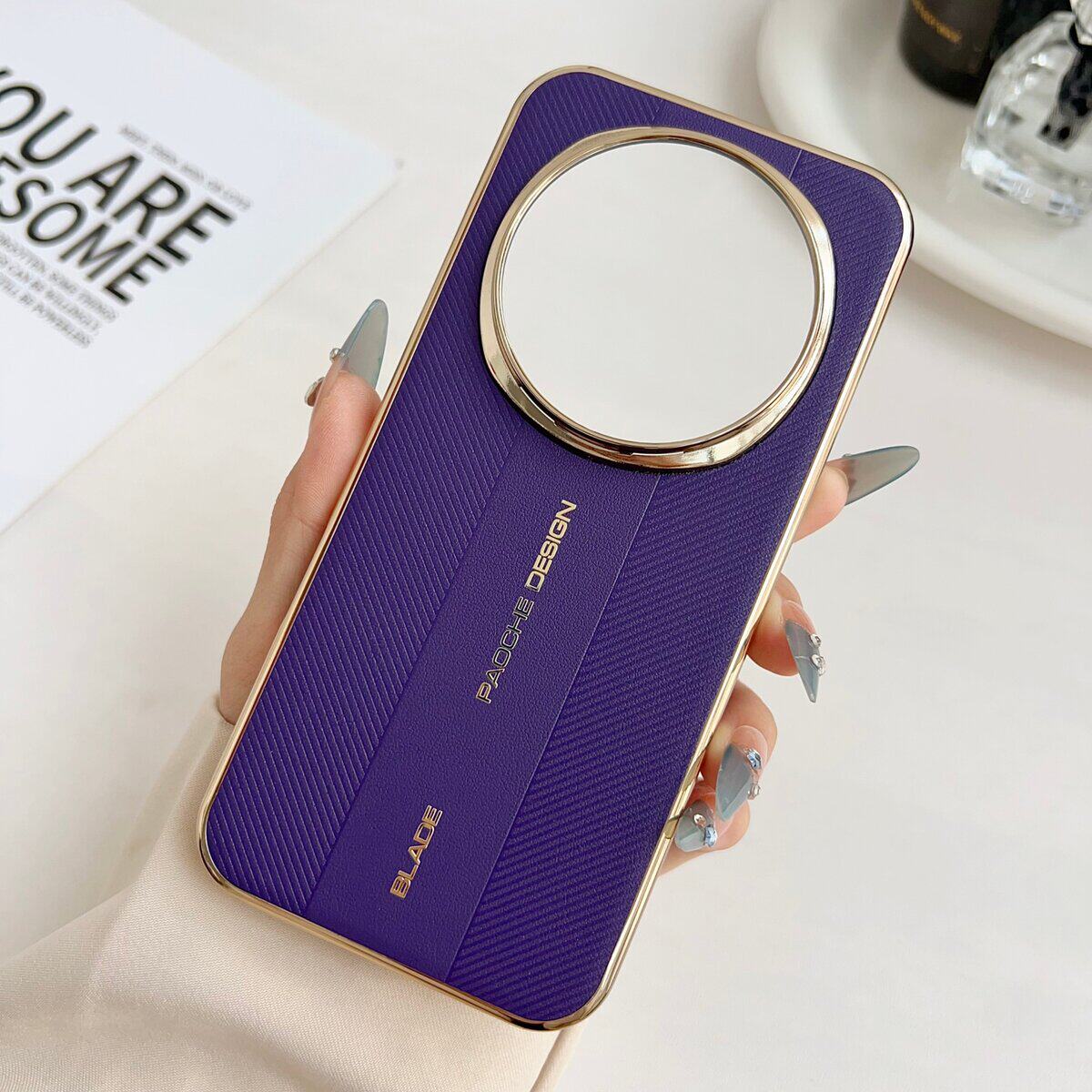 非凡素皮高级感适用荣耀magic8pro手机壳新款商务轻奢mag